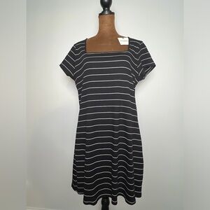 Arizona Black & White Striped Dress – Size XL